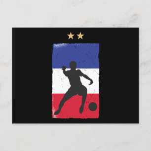 Carte Postale Drapeau français du drapeau français du maillot de