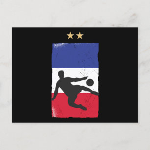 Carte Postale Drapeau français du drapeau français du maillot de
