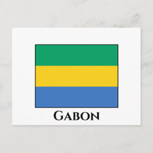 Carte Postale Drapeau Gabon