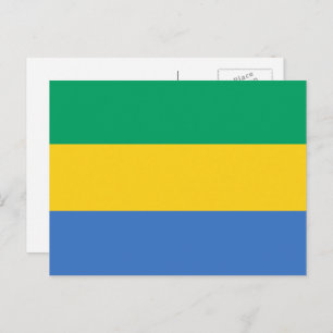Carte Postale Drapeau gabonais, Drapeau du Gabon