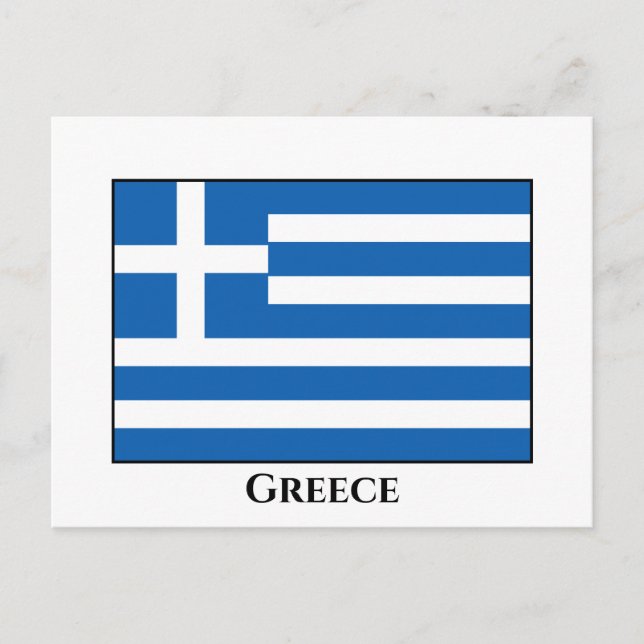 Carte Postale Drapeau grec (Devant)