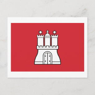 Carte postale Drapeau Hambourg