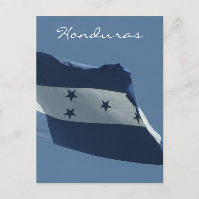 Carte Postale drapeau honduras vert (Devant)