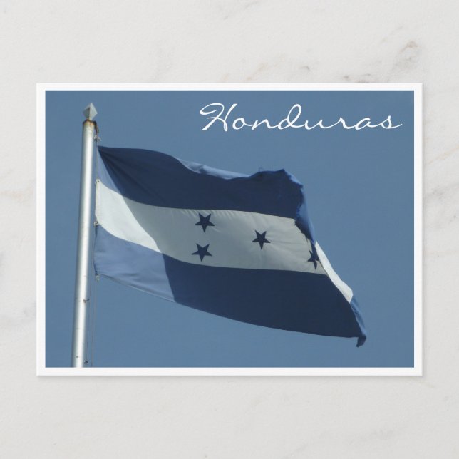 Carte Postale drapeau hondurien (Devant)