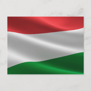 Carte postale drapeau hongrois