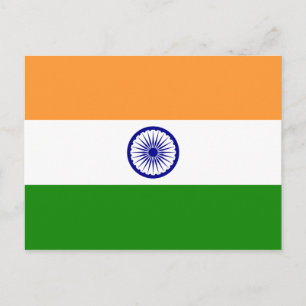 Carte postale Drapeau Indien