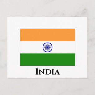 Carte Postale Drapeau indien