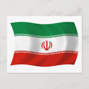 Carte postale Drapeau Iran