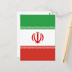 Carte Postale Drapeau iranien