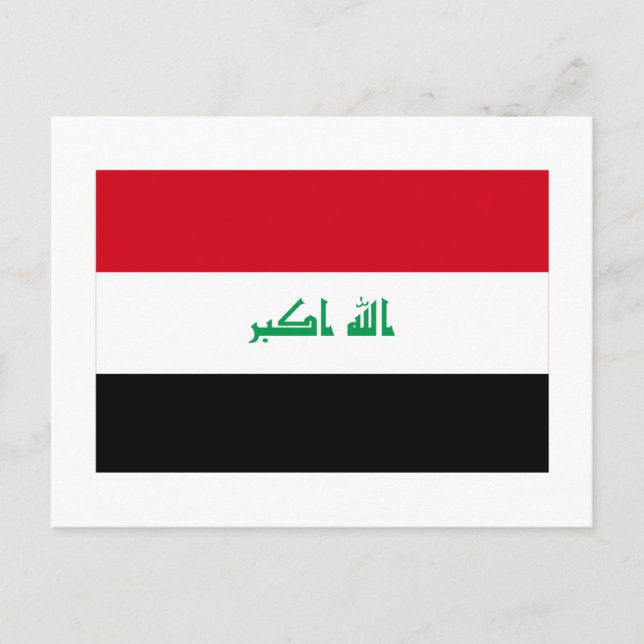 Carte Postale Drapeau Iraq (Devant)