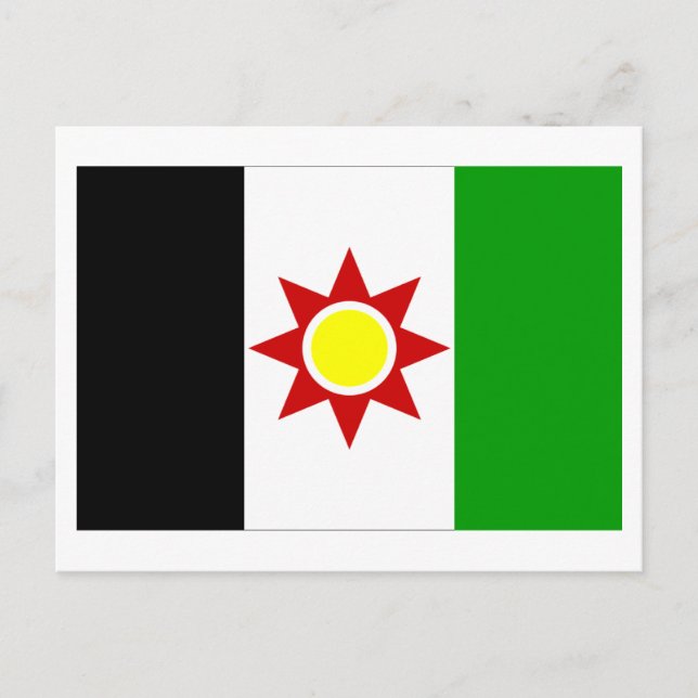 Carte Postale Drapeau Iraq (1959-1963) (Devant)