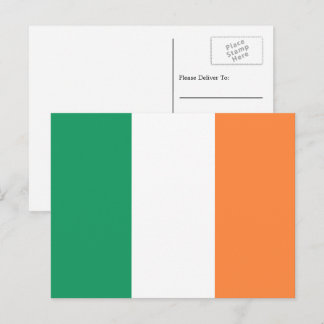 Carte Postale Drapeau irlandais, Drapeau de la République d'Irla