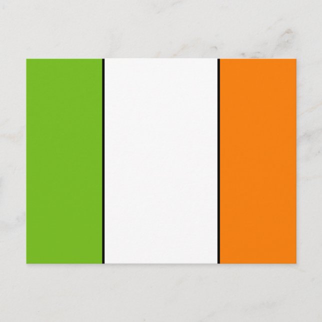 Carte Postale Drapeau irlandais T-shirts et cadeaux (Devant)