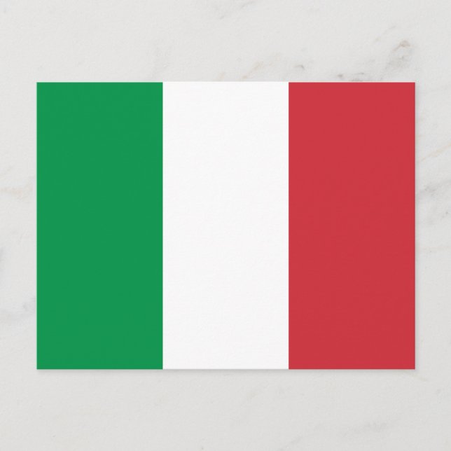 Carte Postale Drapeau Italie (Devant)