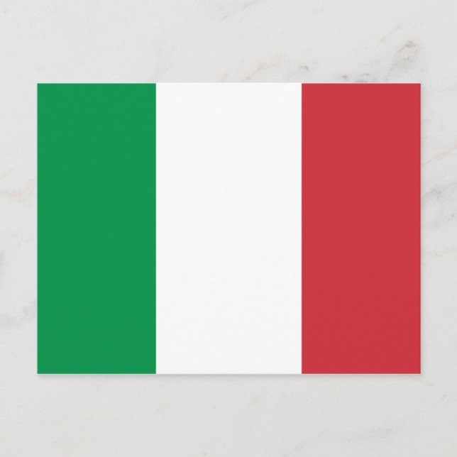 Carte postale Drapeau Italie (Devant)