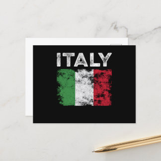 Carte Postale Drapeau Italie en détresse - Drapeau italien