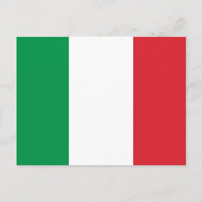 Carte Postale Drapeau italien (Devant)