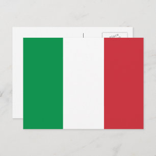 Carte Postale Drapeau italien, Drapeau italien