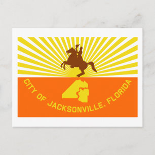 Carte Postale Drapeau Jacksonville