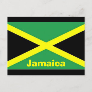 Carte postale drapeau jamaïcain