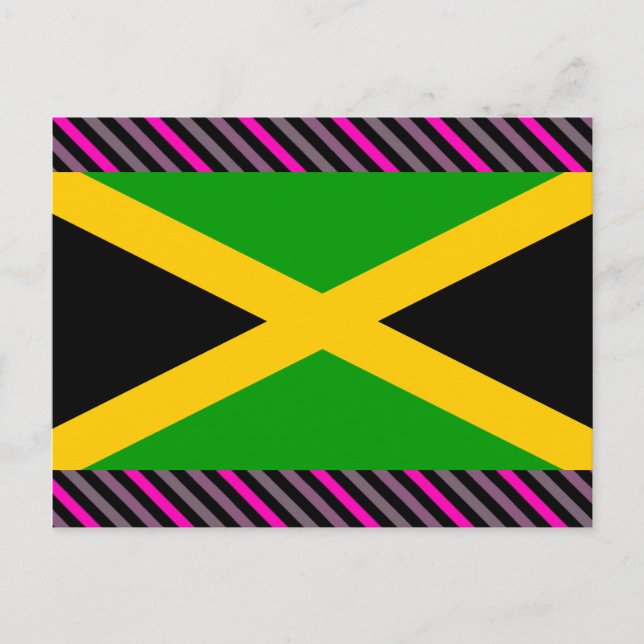 Carte Postale Drapeau Jamaïque (Devant)