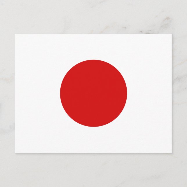 Carte postale Drapeau Japon (Devant)