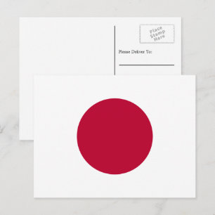 Carte Postale Drapeau japonais, Drapeau japonais