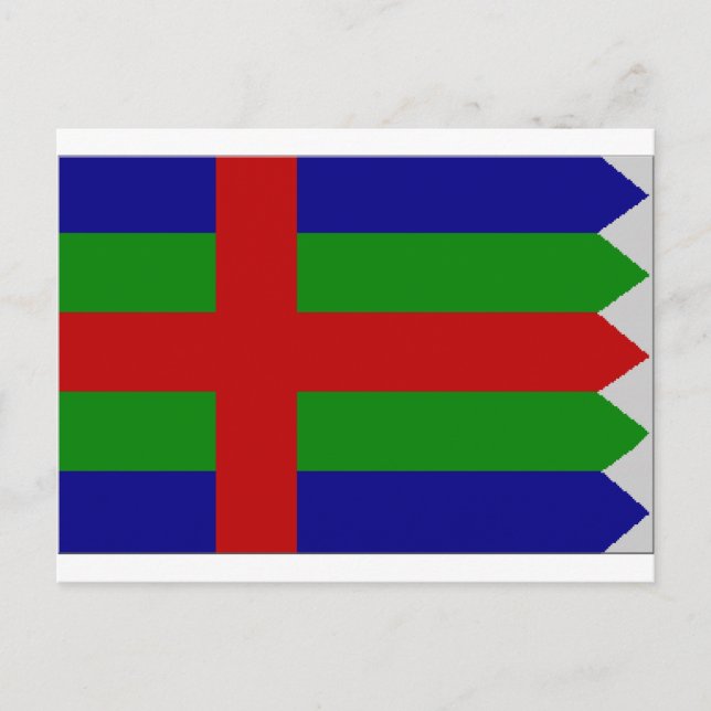 Carte Postale Drapeau Jutland (Danemark) (Devant)