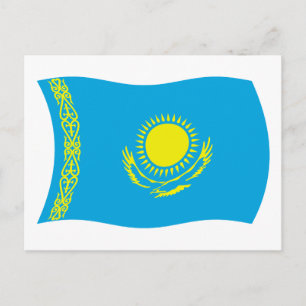 Carte postale Drapeau Kazakhstan