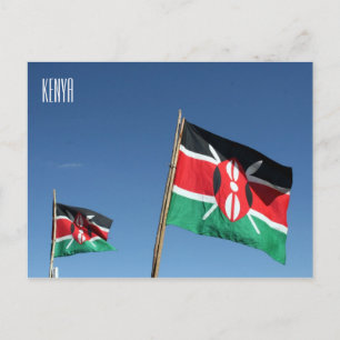 Carte Postale drapeau kenya