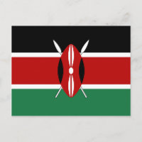 Carte postale Drapeau Kenya