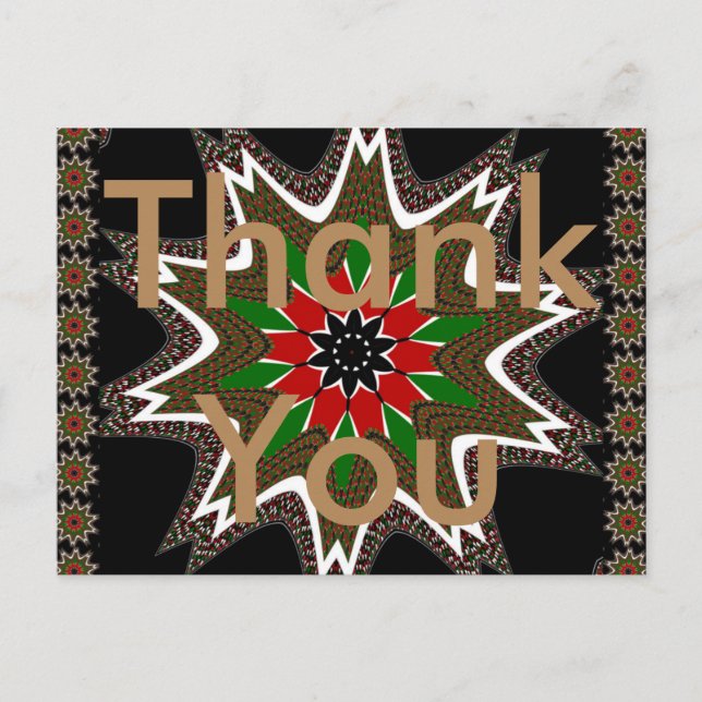 Carte Postale Drapeau kényan couleurs Art Imprimer/graphique (Devant)