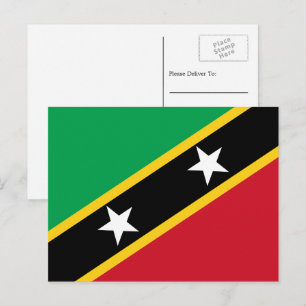 Carte Postale Drapeau Kittitian / Névisien, Saint-Christophe-et-