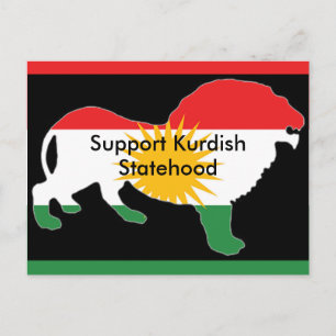 Carte postale Drapeau kurde