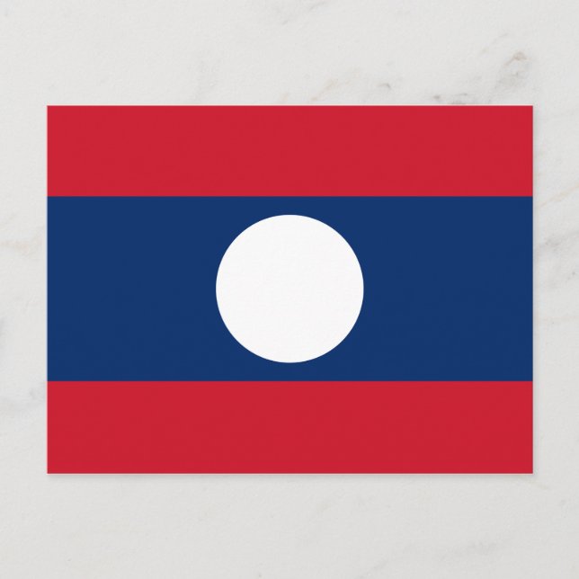 Carte postale Drapeau Laos (Devant)