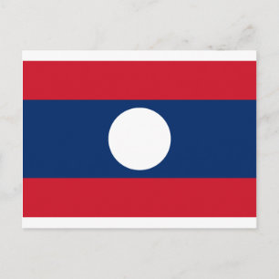 Carte Postale Drapeau Laos - Drapeau Laotien - ທຸ ງ ຊ າ ດ ລ າ
