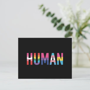 Carte Postale Drapeau LGBT HUMAN Mois Gay pride Transgenre