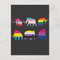 Drapeau LGBT Mammouth Laineux Mois de la fierté ga
