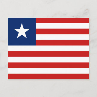 Carte postale Drapeau Libéria