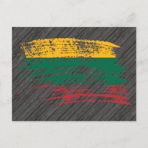 Carte Postale Drapeau lituanien cool