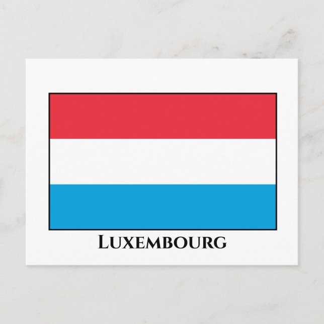 Carte Postale Drapeau Luxembourg (Devant)