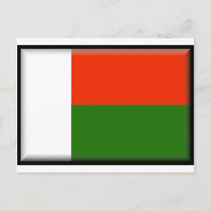 Carte Postale Drapeau Madagascar