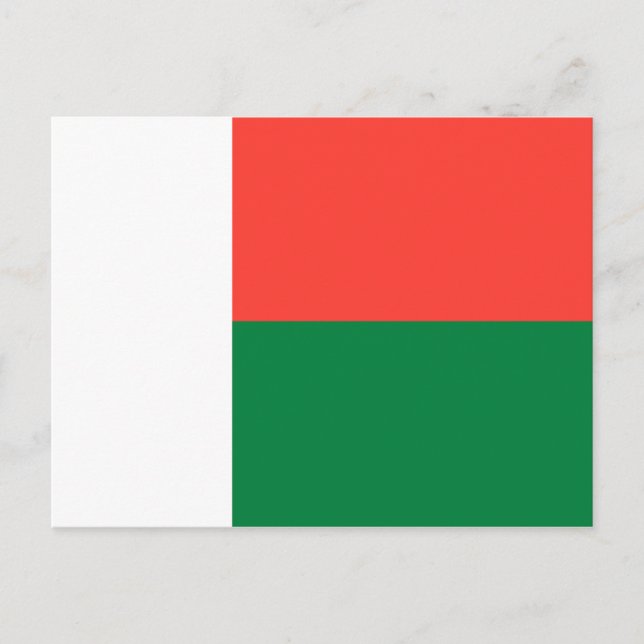 Carte postale Drapeau Madagascar (Devant)
