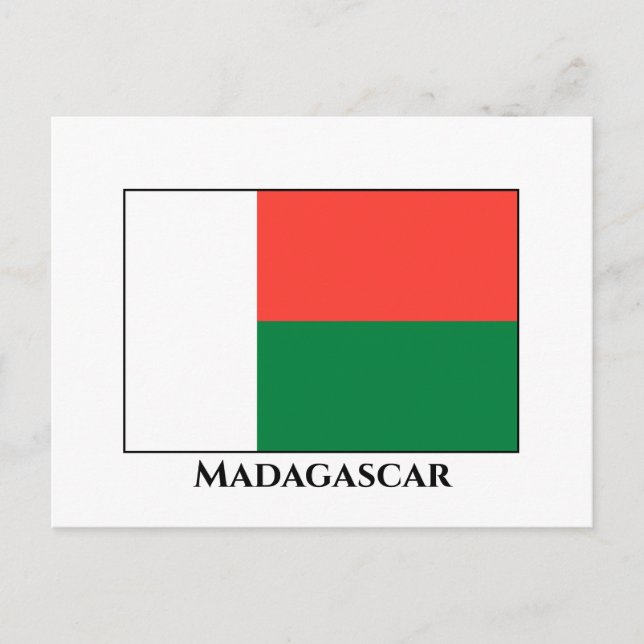 Carte Postale Drapeau Madagascar (Devant)