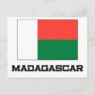 Carte Postale Drapeau Madagascar