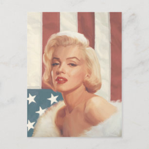 Carte Postale Drapeau Marilyn