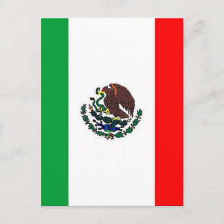 CARTE POSTALE DRAPEAU MEXIQUE - DRAPEAU NATIONAL MEXICAIN