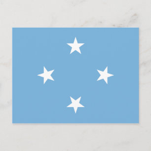 Carte postale Drapeau Micronésie