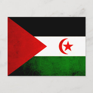 Carte Postale Drapeau moderne Edgy Sahrawi