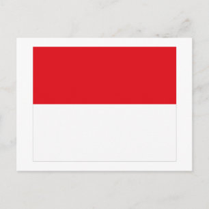 Carte postale Drapeau Monaco